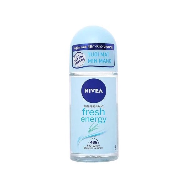 Lăn ngăn mùi tươi mát sức sống Nivea Energy Fresh 48h Anti-Perspirant Roll-On 25ml (Nhập khẩu)