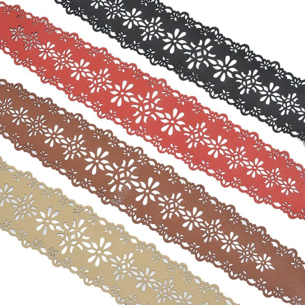 Thắt Lưng Da PU In Hoa Phối Tua Rua Kiểu Retro Nhật Bản Cá Tính Cho Nữ