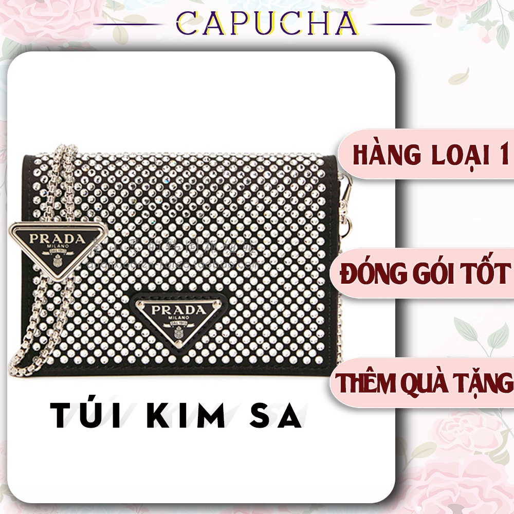 Túi xách nữ kim sa lấp lánh đeo nhiều kiểu lạ mắt bằng dây tùy chỉnh ngắn dài Capucha T262