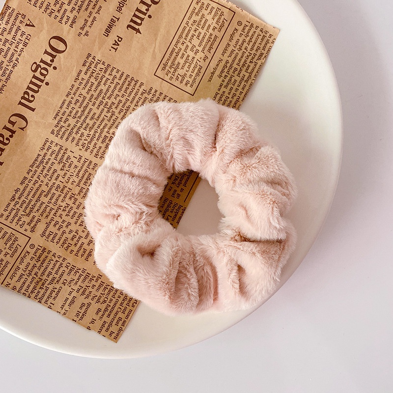 Dây buộc tóc vải lông mềm mại phong cách Hàn Quốc dễ thương cho nữ - Thỏ Beauty