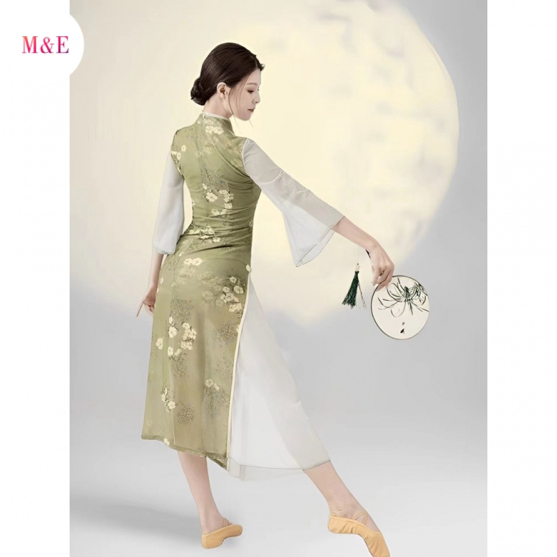 M &amp; E Trang Phục Sườn Xám Khiêu Vũ Dân Tộc Trung Hoa Cổ Điển Dáng Ôm Vừa Vặn Pr Cho Người Lớn