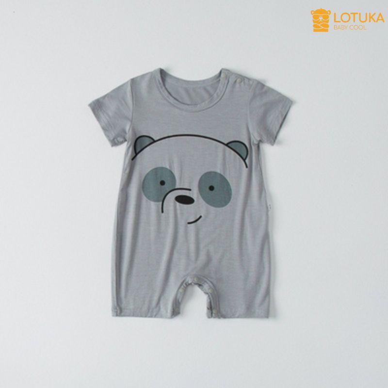 Bodysuit Cho Bé Trai Bé Gái LOTUKA Mùa Hè Vải Thun Lạnh Cao Cấp An Toàn, Đồ Liền Thân Sơ Sinh Từ 3-12kg