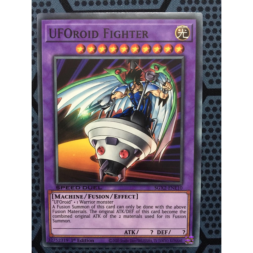 Thẻ bài yugioh speed duel - UFOroid Fighter - SGX2-ENE10 - Common 1st Edition