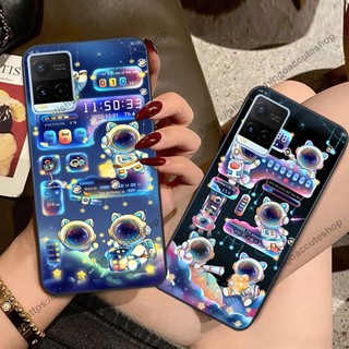 Ốp lưng Vivo Y21 / Y21s / Y33s / V21 phi hành gia vũ trụ cute,bền giá rẻ
