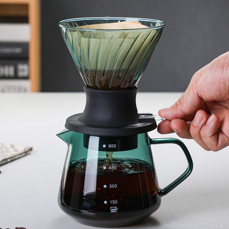 Kính Bình Thủy Tinh Đựng Cà Phê Nhỏ Giọt Hình Chữ V V02