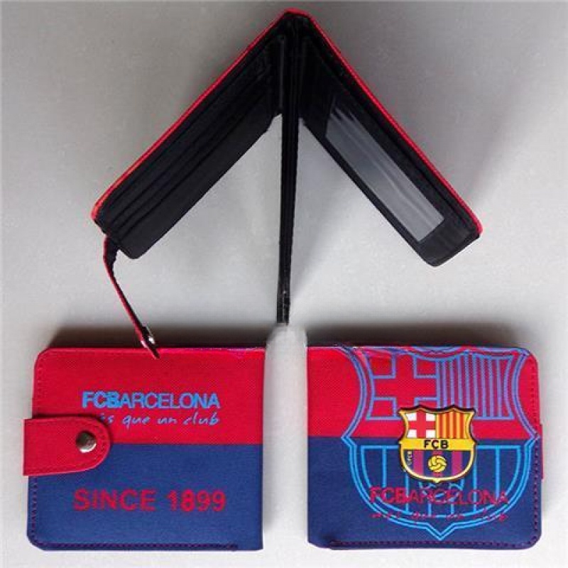 Ví Vải Canvas Ngắn In Logo Chelsea Liverpool AC Milan Cho Nam