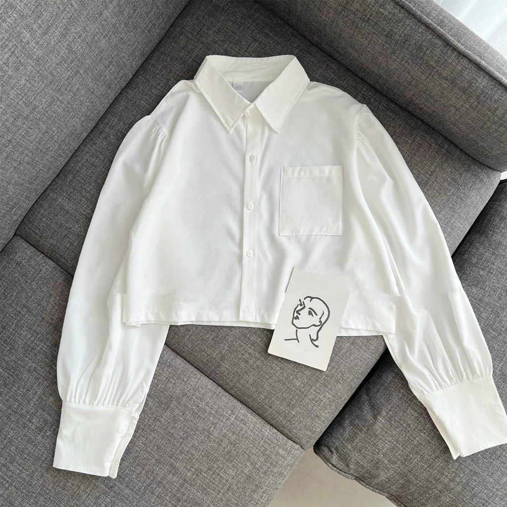 Áo sơ mi croptop dài tay - Retrostyle - SMcrt2574