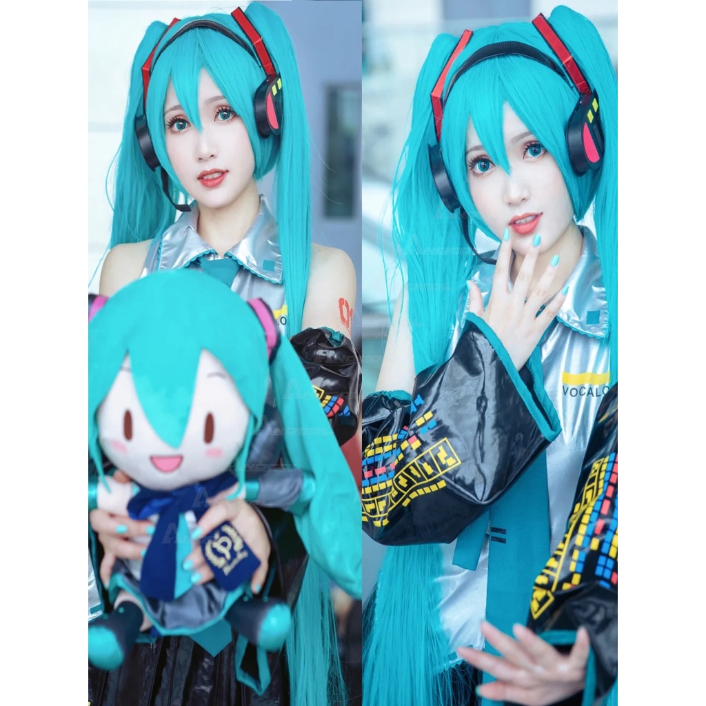 Bộ 2 Tóc Giả Hóa Trang Nhân Vật Hatsune Miku