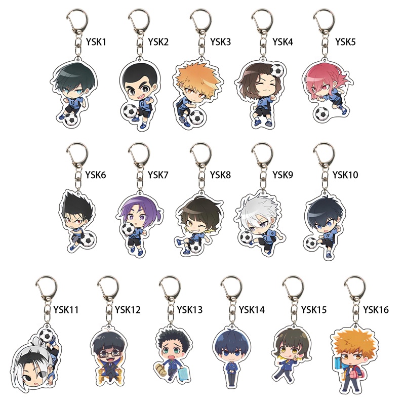 Móc Khóa Hoạt Hình Isagi Yoichi Bachira Meguru Đáng Yêu