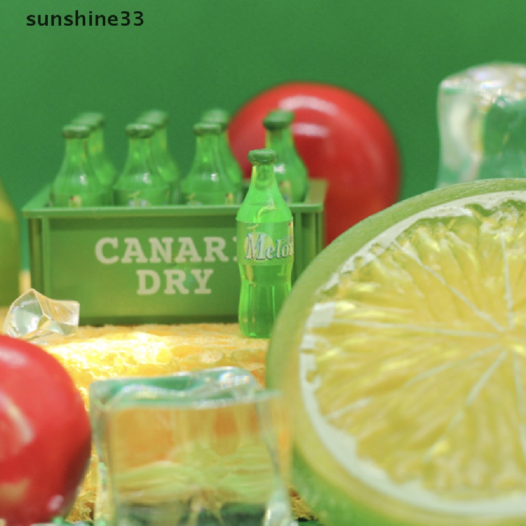 1 Bộ Mô Hình Chai Soda Mini Trang Trí Nhà Búp Bê