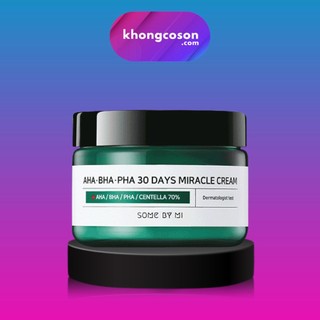 Kem Dưỡng Some By Mi Dưỡng Ẩm Làm Dịu Giảm & Ngăn Ngừa Mụn AHA-BHA-PHA 30 Days Miracle Cream 60g - Khongcoson