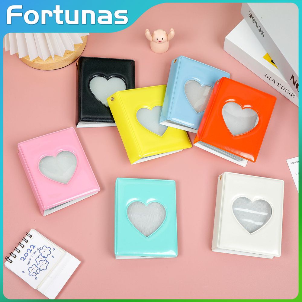 Hộp Đựng Thẻ Ảnh Màu Trơn 3Inch Album Ảnh Chất Kết Dính Kpop Hàn Quốc 32 Ngăn Album Polaroid Sách Sưu Tập Instax Thần Tượng Đuổi Theo Ngôi Sao Fortunasv