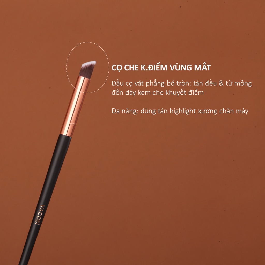 Cọ Highlight Che Khuyết Điểm / Bắt Sáng Vùng Mắt VACOSI  HIGHLIGHT DEFUSER BRUSH - E10