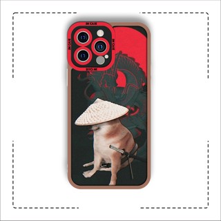 Ốp lưng iphone cạnh vuông JMCase Cheems Võ Sĩ Rồng Đen Nhật Bản /8plus/x/xs/11/12/pro/max/plus/promax