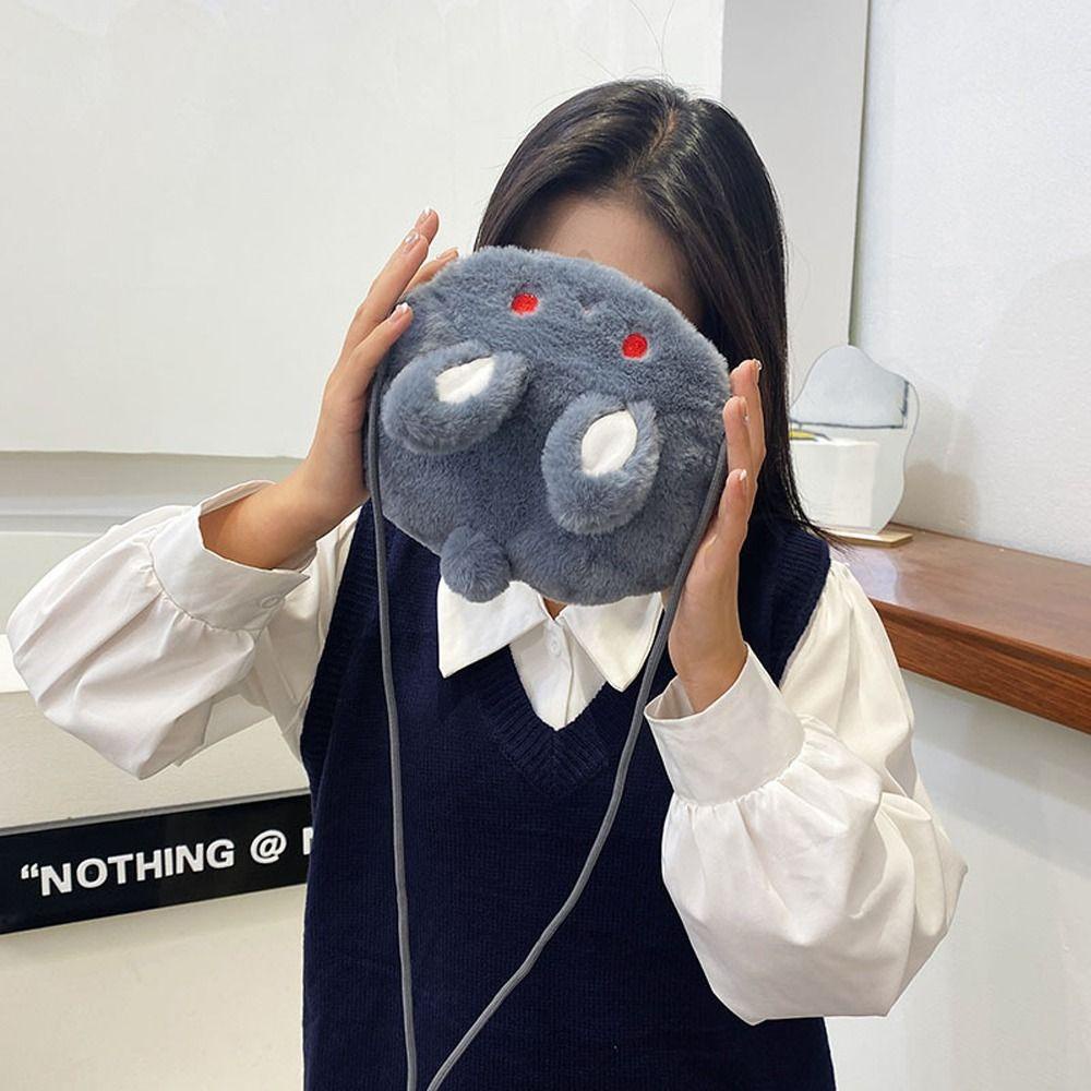 LOMBARD Túi Đeo Chéo Đựng Điện Thoại Hình Thỏ Hoạt Hình Dễ Thương Cho Bé Gái