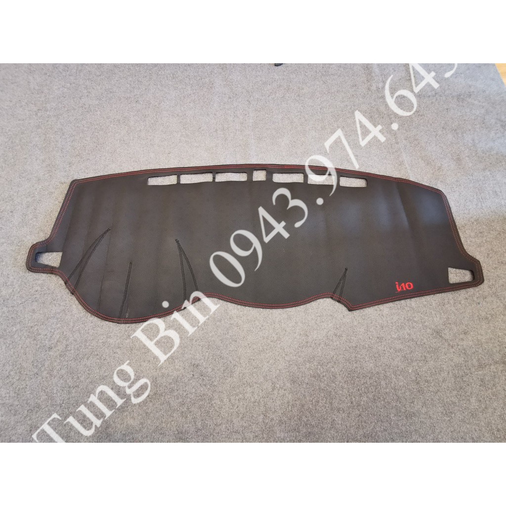 Thảm Taplo Da vân Carbon cao cấp xe HYUNDAI: Accent, Tucson, I10, Elantra, Kona.