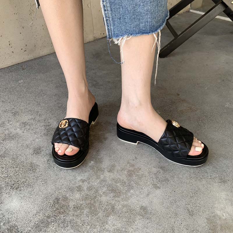 Sandal Mùa Hè Gót Thấp Phong Cách Thời Trang Pháp Mới 2023 Dành Cho Nữ