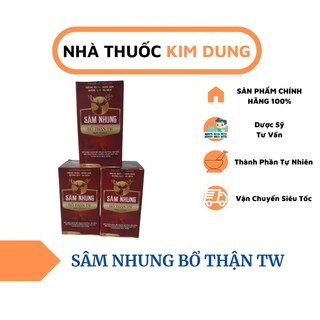 Sâm Nhung Bổ Thận TW (bổ thận, tráng dương....)