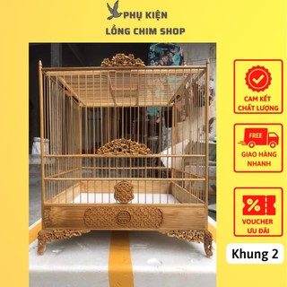 Khung lồng chào mào tự ráp mẫu mới - lồng chim thế an an