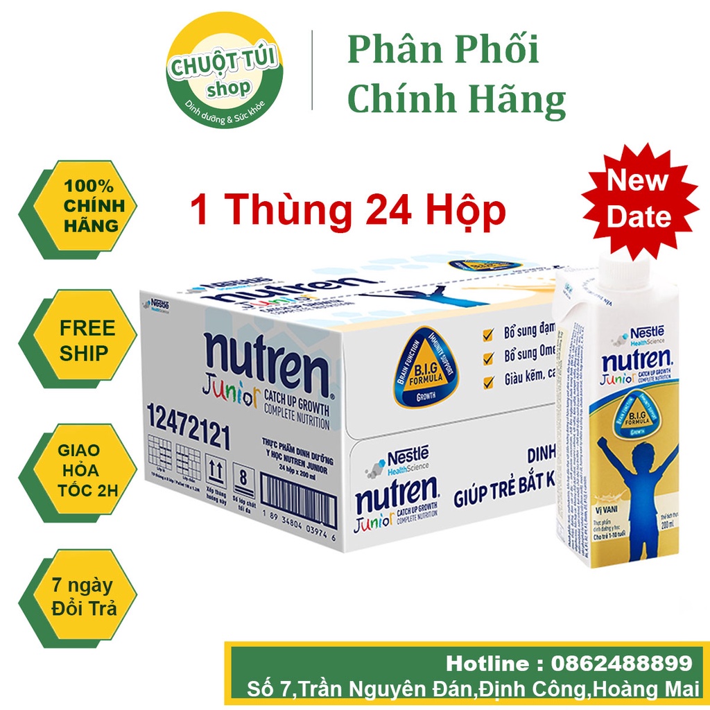 hộp Sữa bột Nutren Junior pha sẵn hộp 200ml
