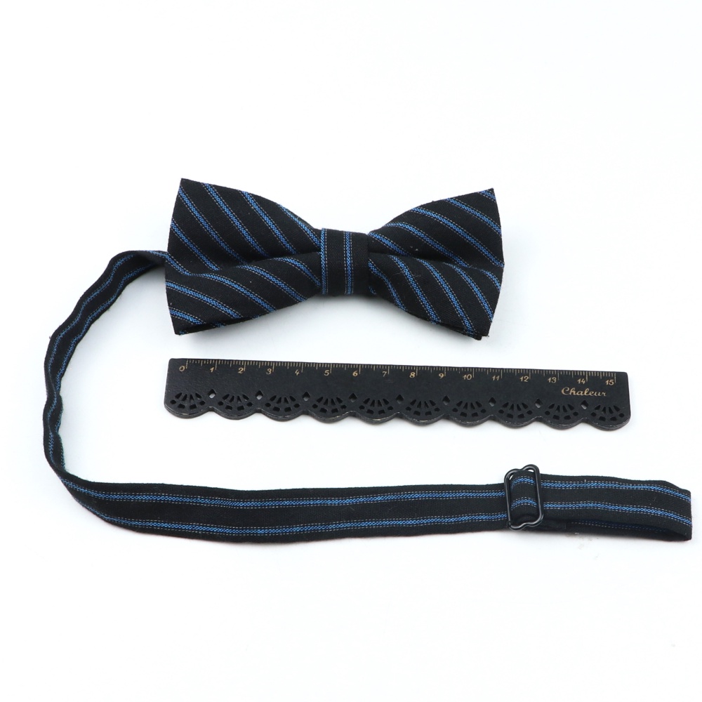 Cà Vạt Nơ Vải Len Kẻ Sọc Màu Sắc vintage Cho Nam