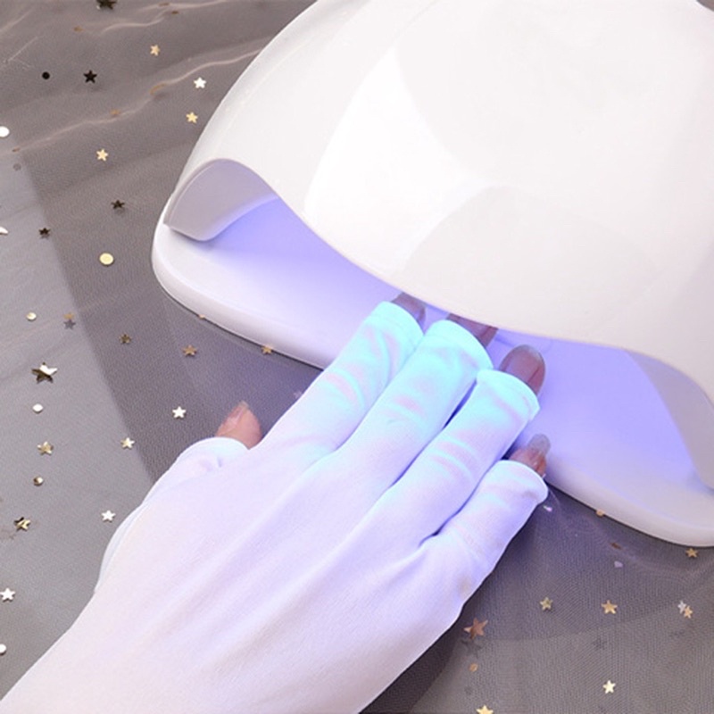 Găng tay làm nail bảo vệ tia uv