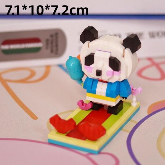 (SẴN HÀNG) Đồ Chơi mô hình Lắp Ráp 3D Giá Đỡ Điện Thoại Hình Gấu Trúc Dễ Thương Cho Bé
