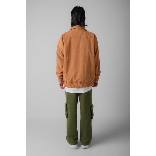 Áo khoác Nâu Dây Kéo Chất Nỉ Nhung Tăm Unisex Nam Nữ Form Rộng Hai Lớp màu Nâu Paradi