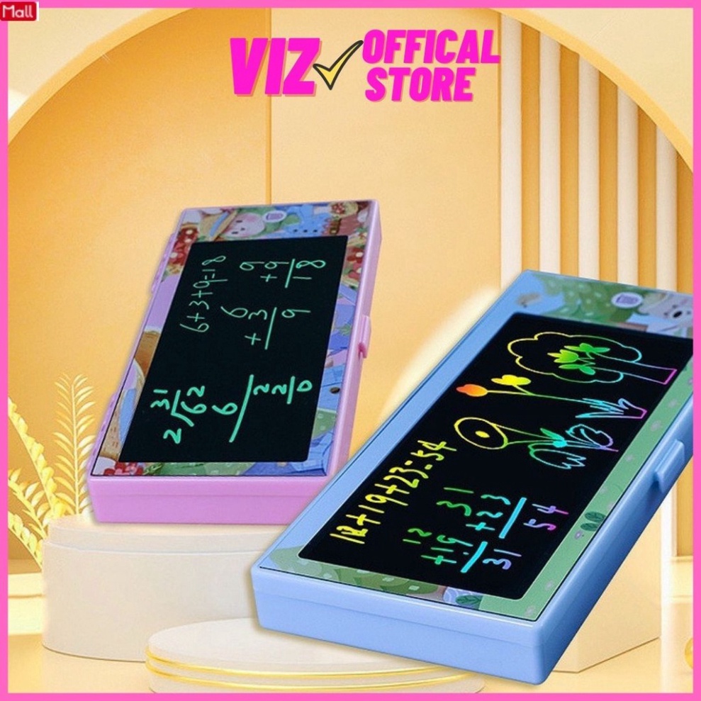 Hộp Đựng Bút Chì, Bút Viết Kiêm Bảng Vẽ Tự Xoá LCD Đa Năng, Hộp Đựng Bút Cho Bé Vừa Học Vừa Chơi
