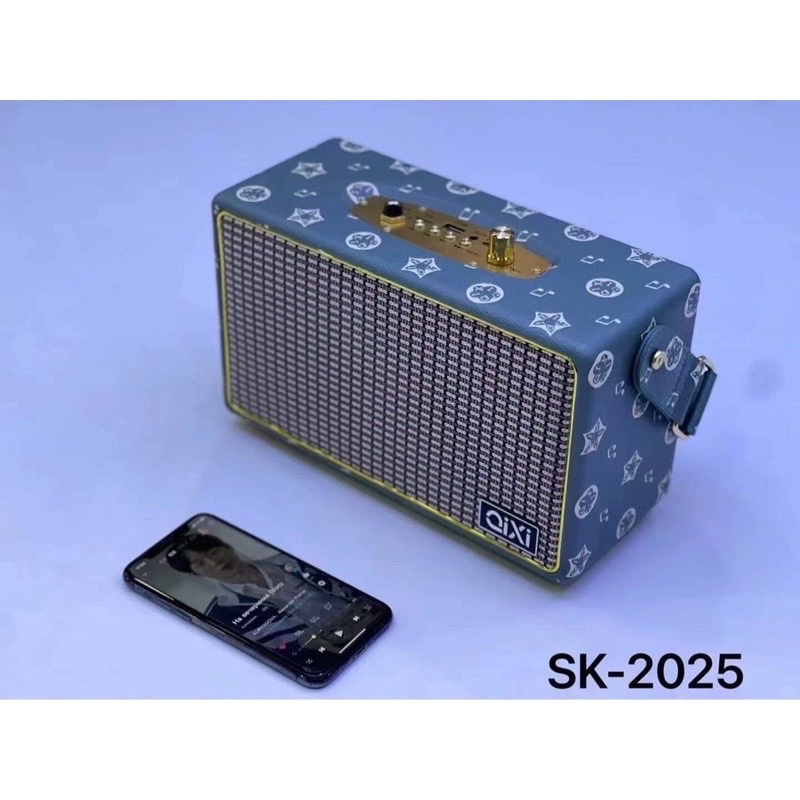 Loa Bluetooth QXi SK 2025 Âm Thanh Hay,Tích Hợp Chân Cắm Míc Hát Karaoke  Cực Chất( Màu Ngẫu Nhiên)