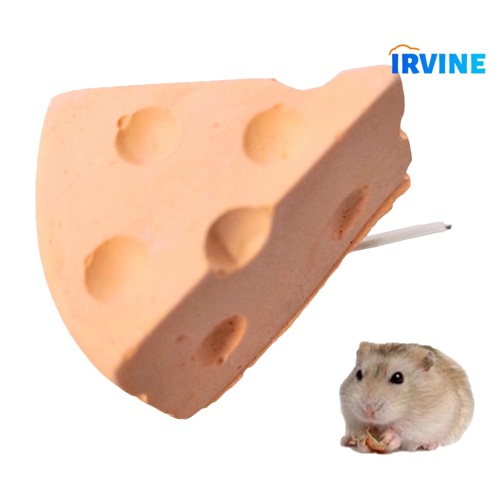 Đồ Chơi Đá Khoáng Chất Mài Răng Hình Phô Mai Cho Thỏ / Chuột Hamster