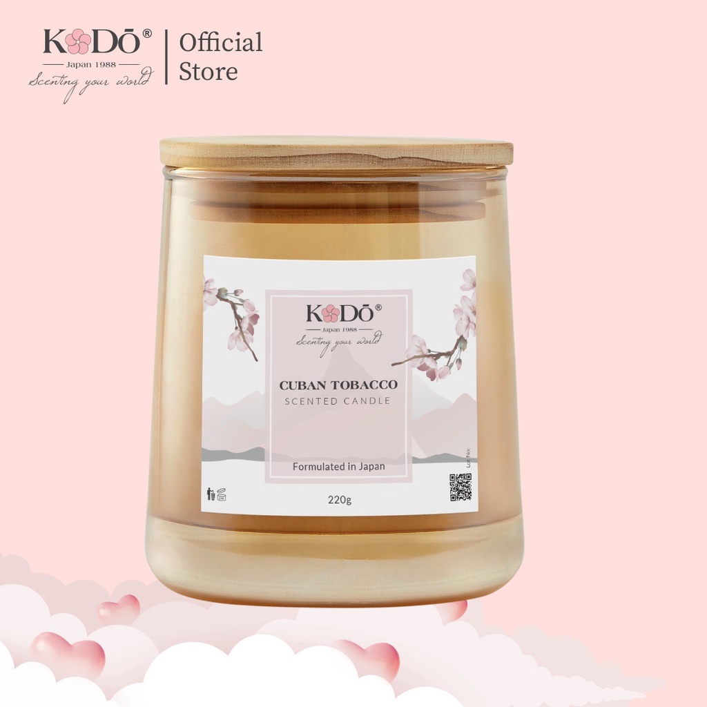KODO - Nến thơm tinh dầu nước hoa cao cấp không khói an toàn, thư giãn - hũ 220gr