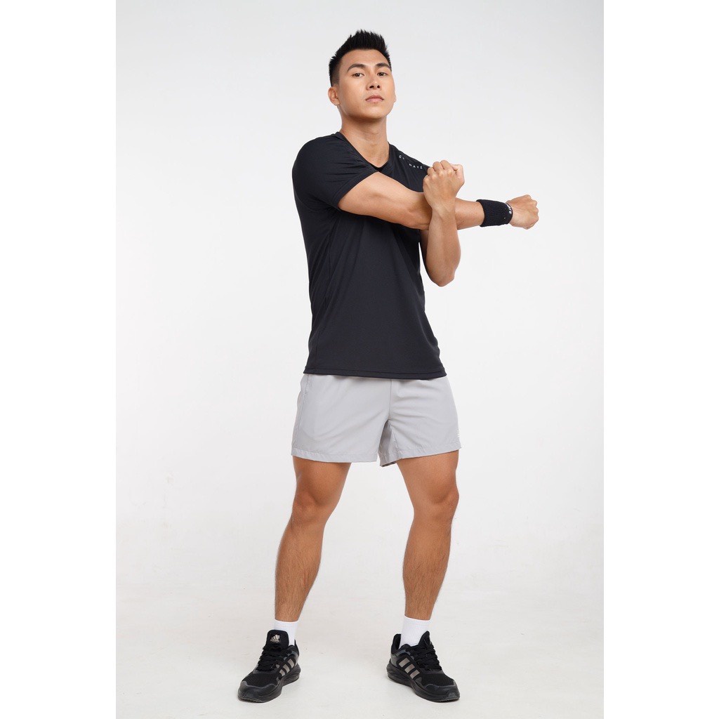 Áo thun nam Gấu 194 vải thun lạnh co dãn 4 chiều, phong cách thể thao - gym - bóng đá, from slim fit - Lạnh TN Trơn