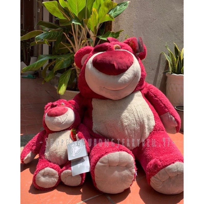 Gấu bông thơm dâu tây Lotso Bear ToyStory3 chính hãng Disney tặng kèm túi hãng