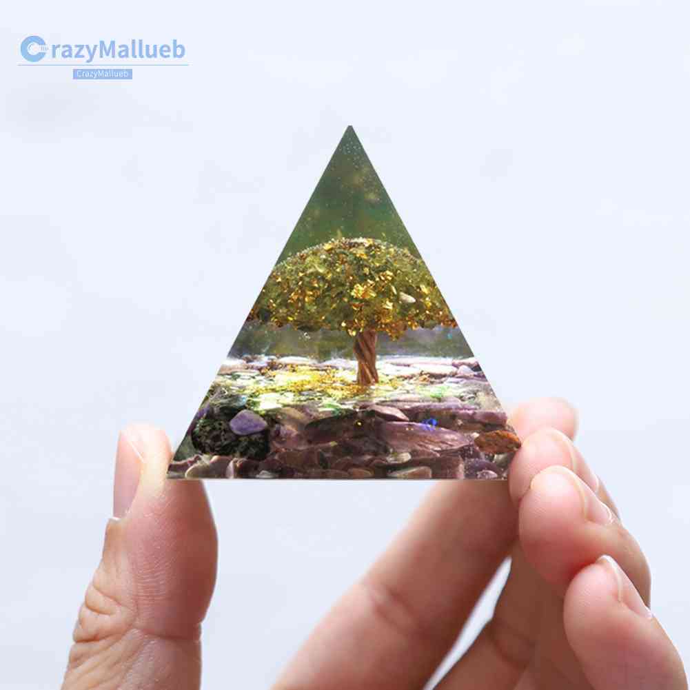 Kim Tự Tháp Orgonite Resin Epoxy Resin Năng Lượng Chữa Bệnh Trang Trí