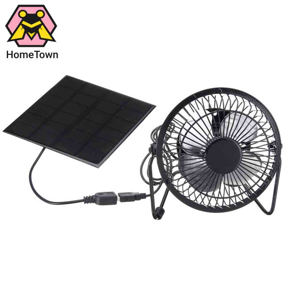 Quạt Mini Năng Lượng Mặt Trời 5W 4 inch