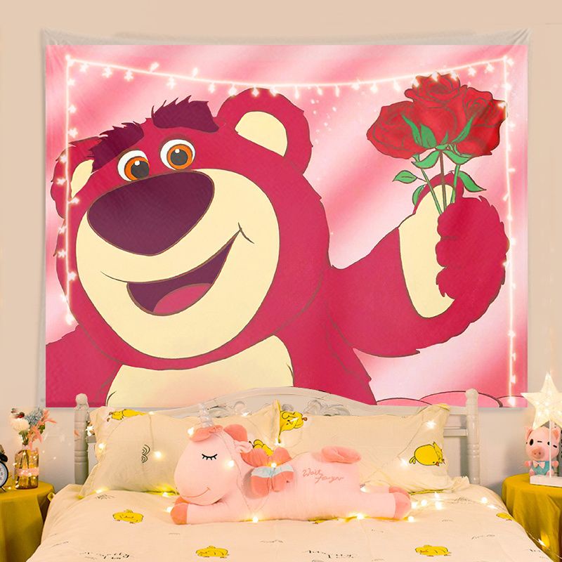 Disney Thảm Treo Tường Trang Trí Hình Gấu Hồng Dễ Thương