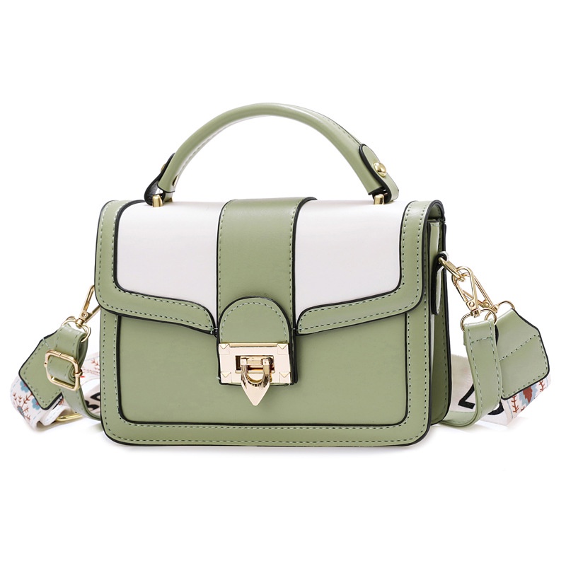 Túi Đeo Chéo Vuông Nhỏ Màu Tương Phản Phong Cách Hàn Quốc Thời Trang Cho Nữ