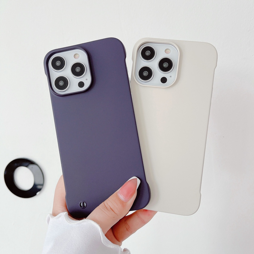 Ốp Điện Thoại Nhám Không Khung Cho iphone 15 14 13 12 11 pro max mini plus