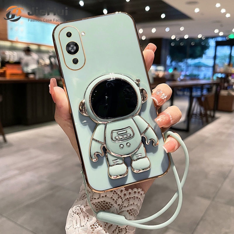 Ốp Điện Thoại Hình Phi Hành Gia Có Dây Đeo Cho iPhone 12 13 14 Mini 11 Pro Max Xs Max Xr X 8 7 Plus 6 6s Plus