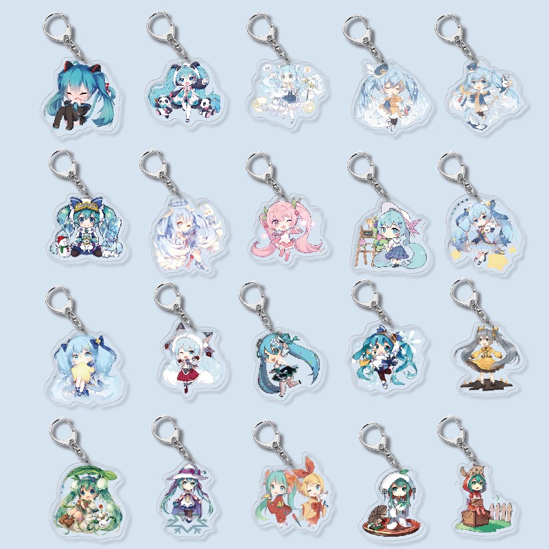 Móc Khóa Acrylic Hình Nhân Vật Hatsune Miku Luo Tianyi