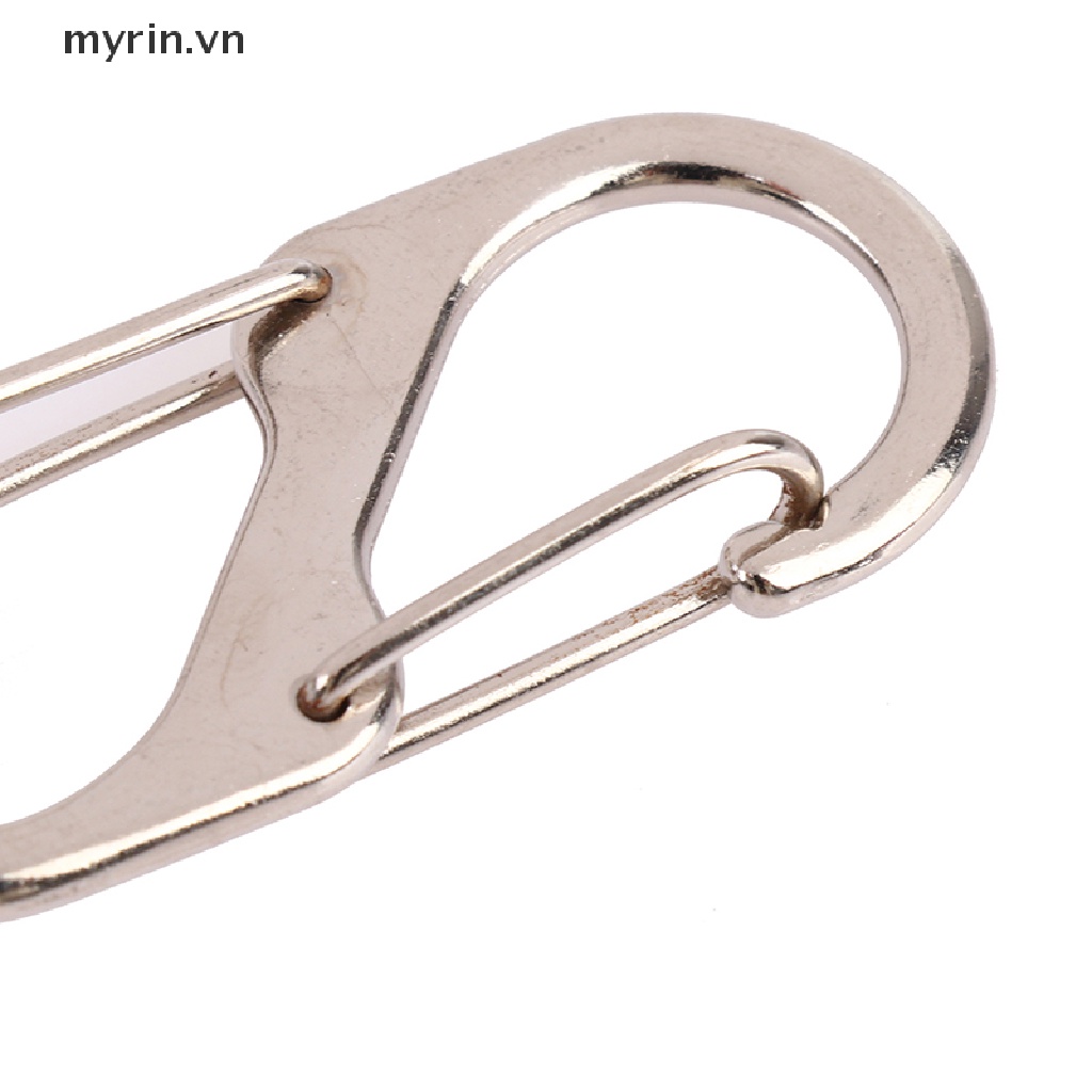 Set 10 Móc Khóa Chữ S Bằng Thép Không Gỉ Tiện Dụng