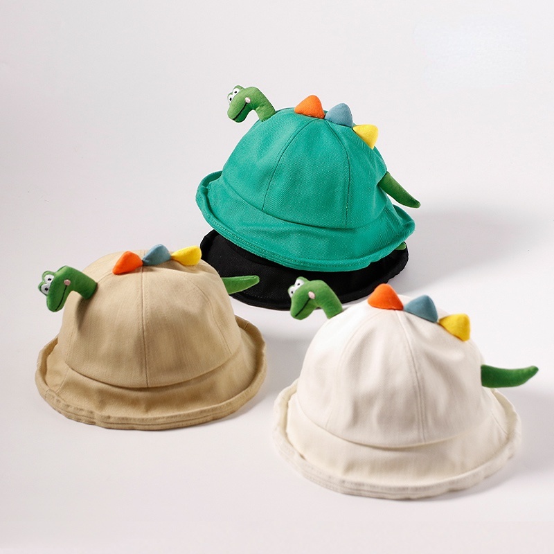 Nón Tai Bèo Chống Nắng Hình Khủng Long Siêu Dễ Thương Phong Cách Hàn Quốc Cho Bé Trai Và Gái