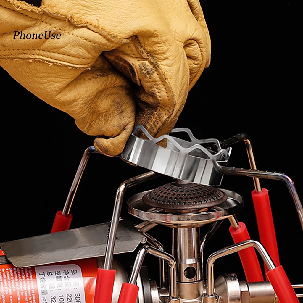 Pu Vòng Chắn Gió Bằng Thép Không Gỉ Khối Lượng Nhẹ Tiết Kiệm Năng Lượng Cho Bếp Gas