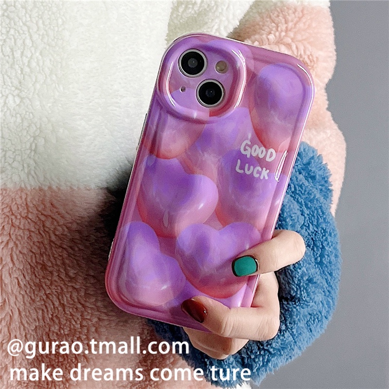 Ốp điện thoại ins sơn dầu màu nước mặt dây chuyền gấu thích hợp cho vỏ điện thoại di động Apple 14 điện thoại 13promax m