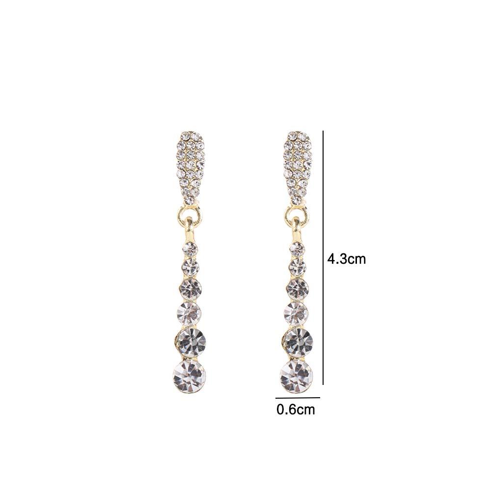 Bông Tai Dáng Dài Đính Hạt Phối Tua Rua Phong Cách Pháp Thời Trang Cho Nữ