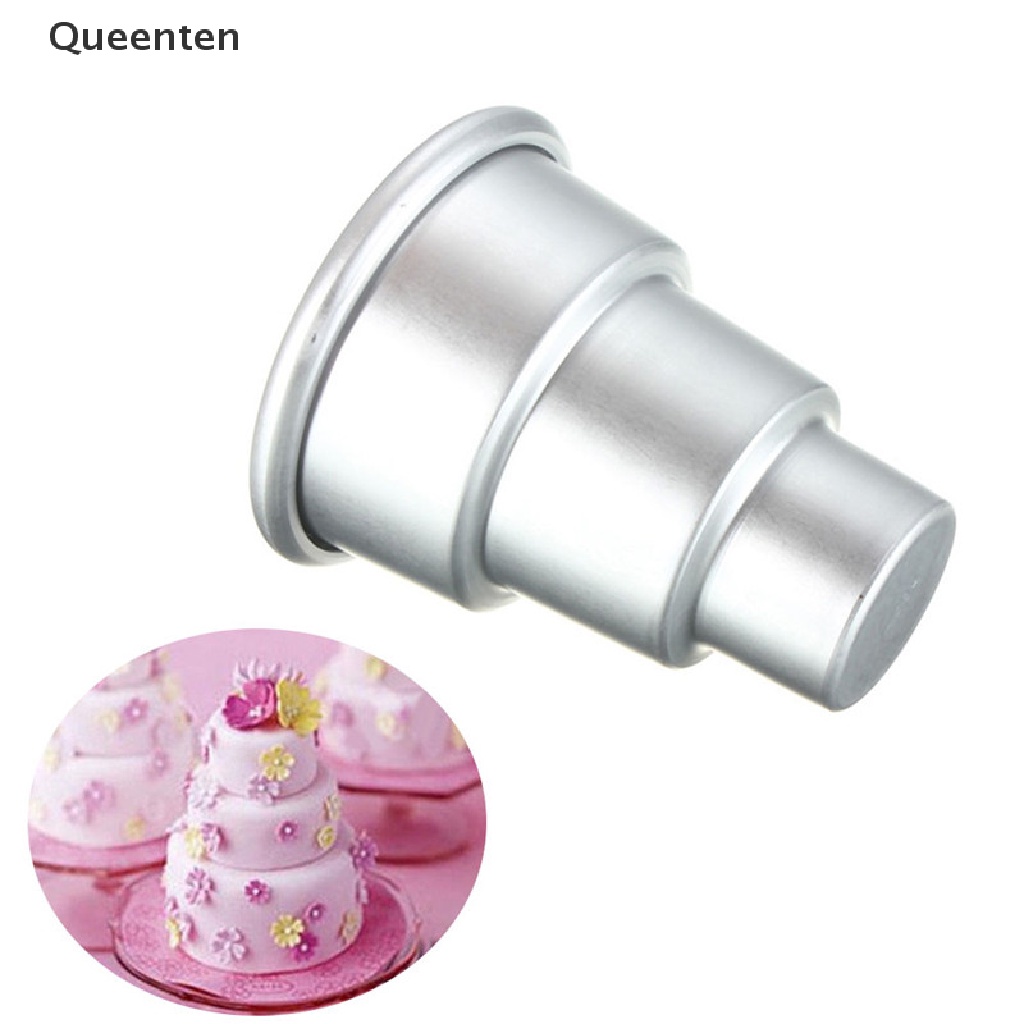 Khuôn Làm Bánh 3 Tầng Mini Bằng Hợp Kim Nhôm