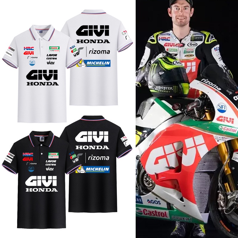Áo Thun POLO Tay Ngắn F1 Phong Cách Mới Phù Hợp Với Mùa Hè Dành Cho Nam Đi Xe Đạp honda Jersey giv