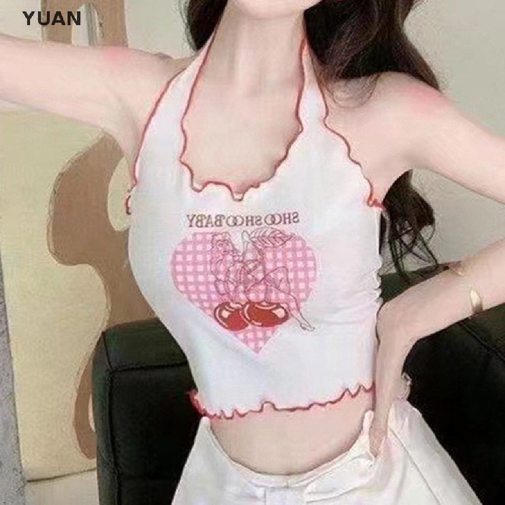 CRLNHC Áo Croptop Trễ Vai Không Tay Thời Trang Mùa Hè Gợi Cảm Cho Nữ