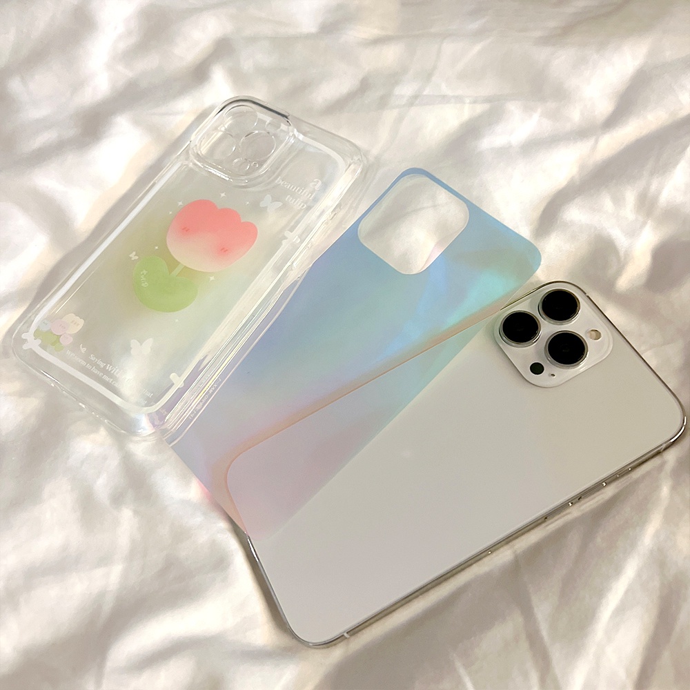 Ốp Điện Thoại TPU Mềm Trong Suốt Họa Tiết Hoa Tulip Cho IPhone 11 12 13 14 Pro Max